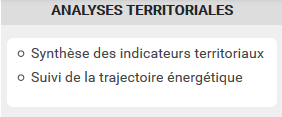 Module de trajectoire et d'analyse territoriale.