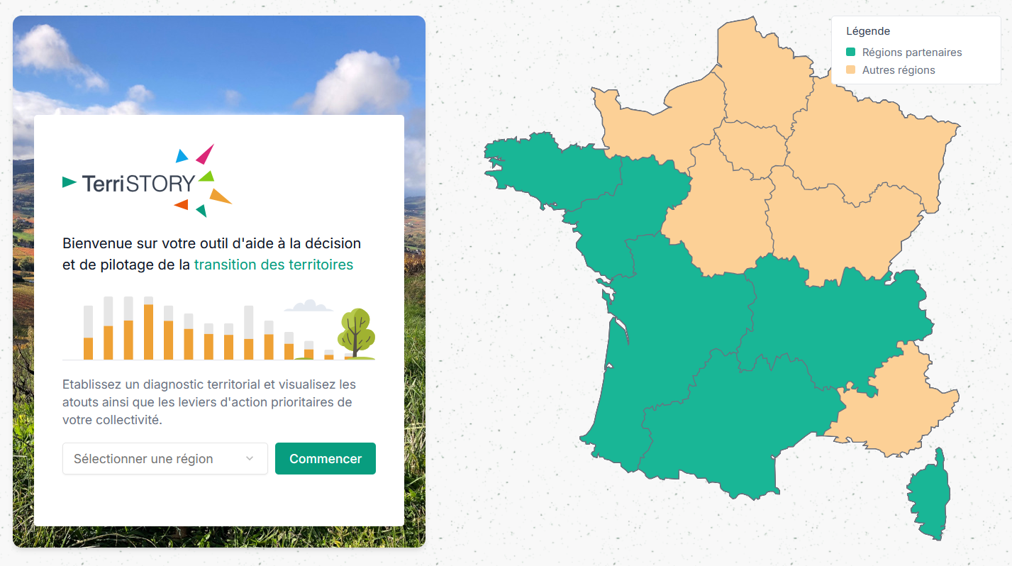 sélection d'une région