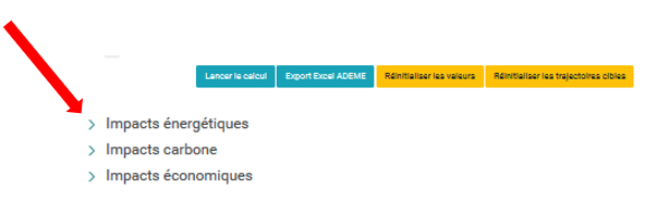 Accéder aux impacts des actions