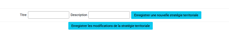 Sauvegarde de la stratégie renseignée (quand connecté)
