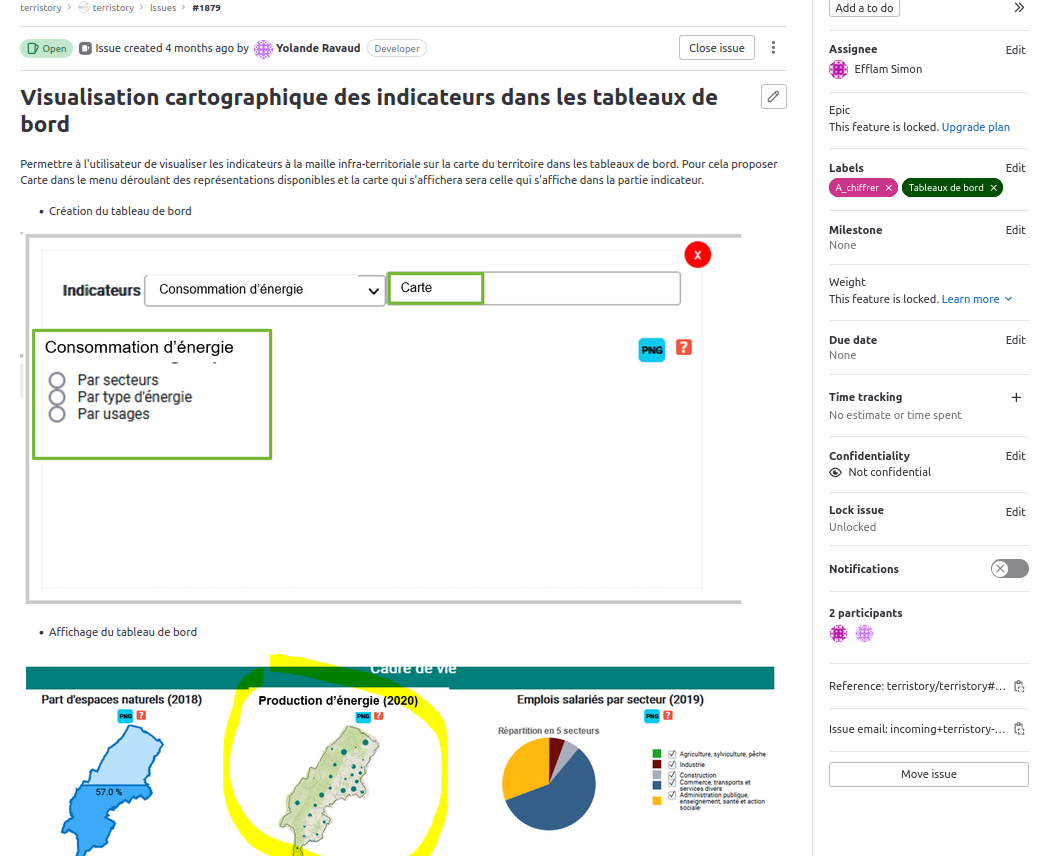 Exemple de ticket de proposition de feature